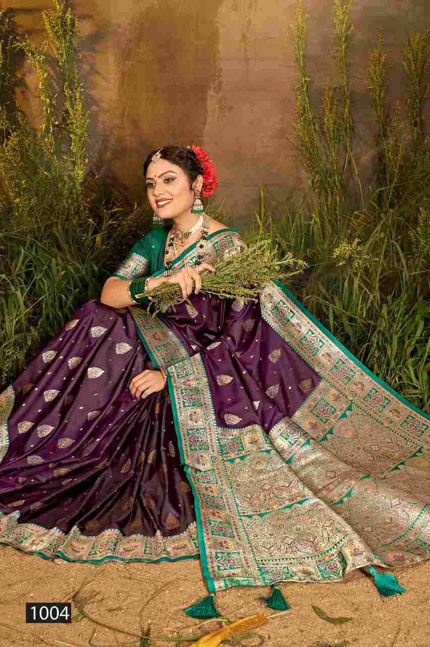 Mughal Silk Vol-1 By Saroj 1001 To 1006 Series Indian Traditional Wear Collection Beautiful Stylish Fancy Colorful Party Wear & Occasional Wear Soft Silk Sarees At Wholesale Price