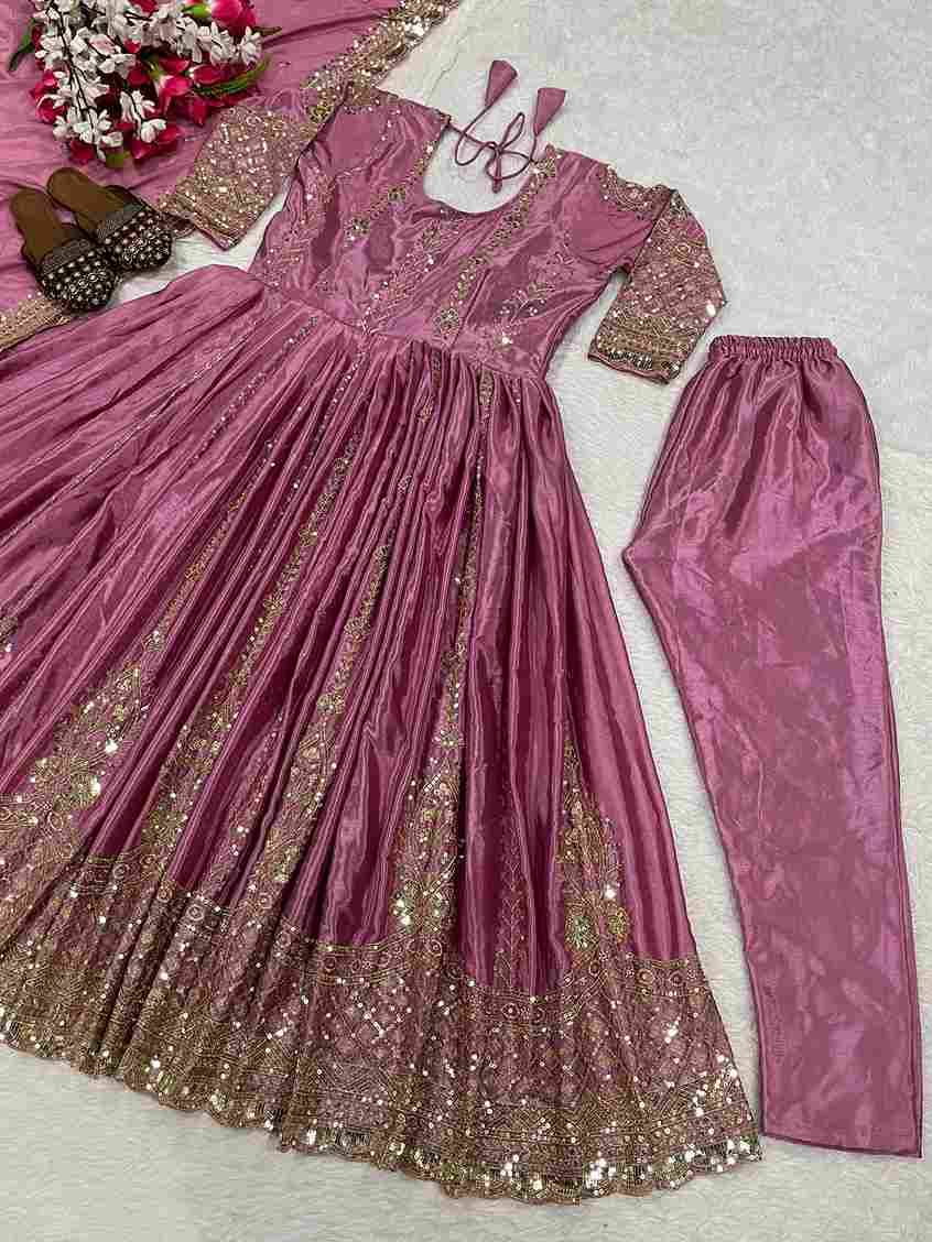 Sf-1075 By Fashid Wholesale Beautiful Suits Colorful Stylish Fancy Casual Wear & Ethnic Wear Heavy Chinnon Silk Dresses At Wholesale Price