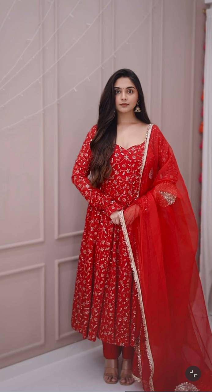 Sf-1076 By Fashid Wholesale Beautiful Suits Colorful Stylish Fancy Casual Wear & Ethnic Wear Heavy Georgette Dresses At Wholesale Price