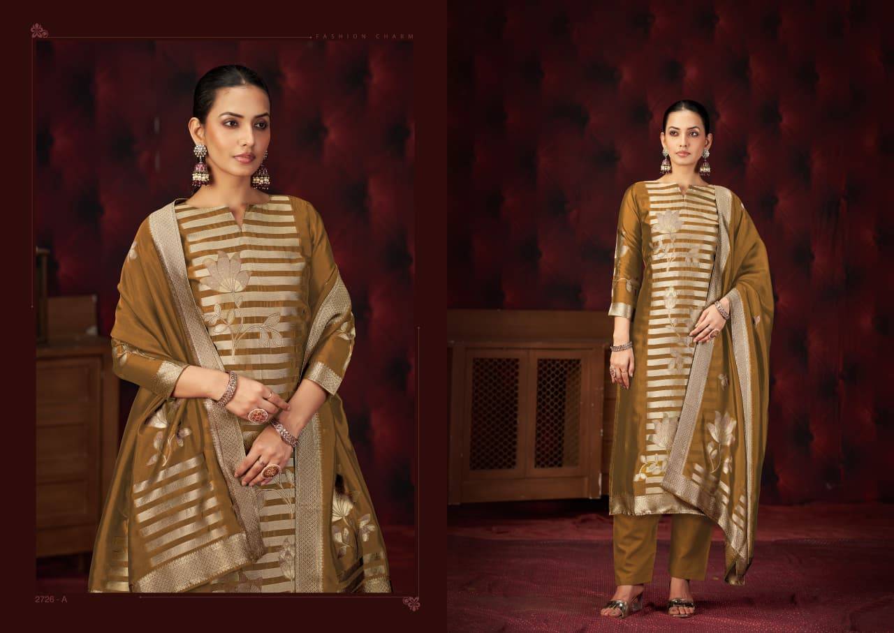 Kayan By Sargam Prints 2726-A To 2726-D Series Beautiful Festive Suits Stylish Fancy Colorful Casual Wear & Ethnic Wear Pure Viscose Silk Print Dresses At Wholesale Price