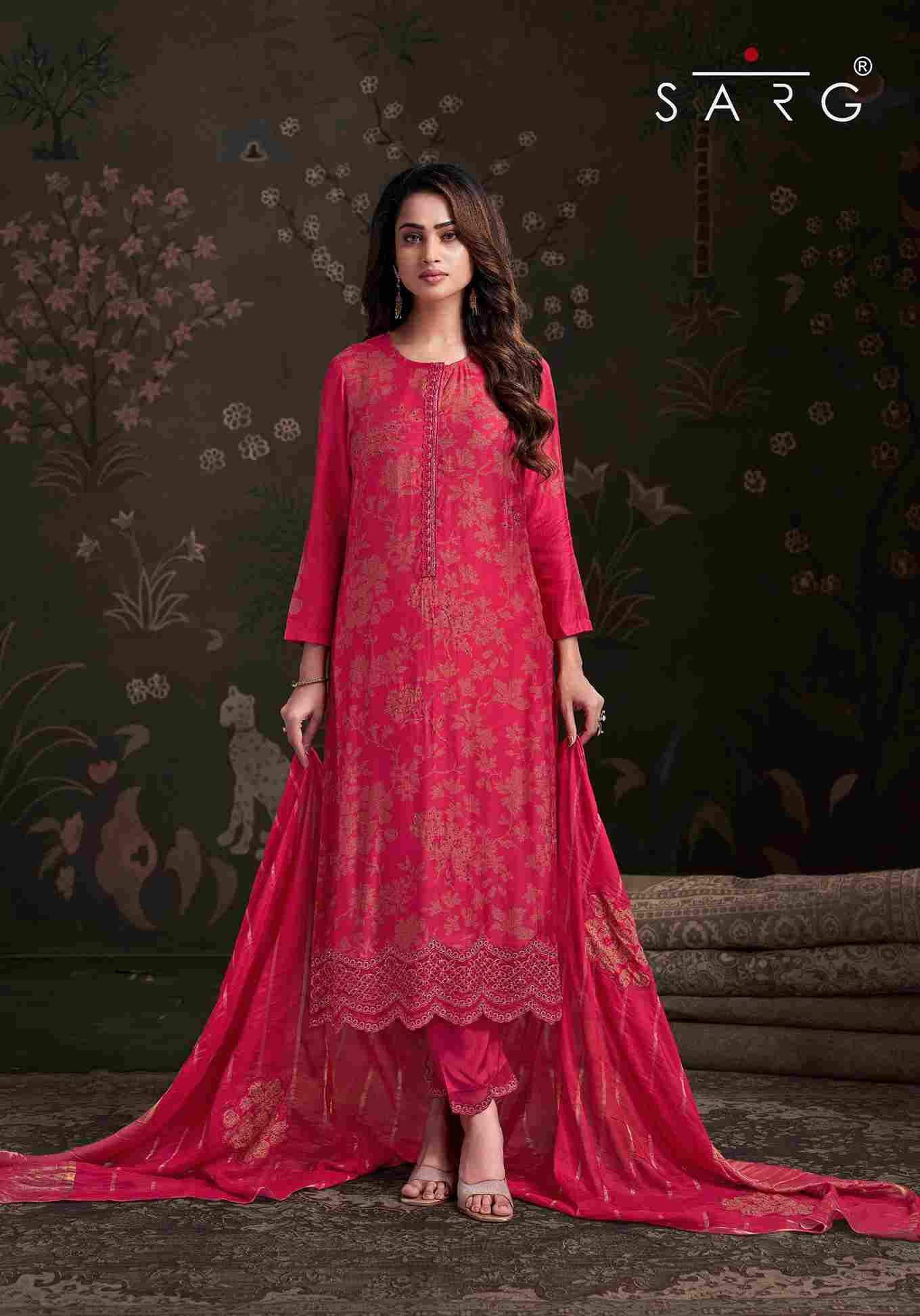 Zikra By Sarg Beautiful Stylish Festive Suits Fancy Colorful Casual Wear & Ethnic Wear & Ready To Wear Pure Muslin Silk Print Dresses At Wholesale Price
