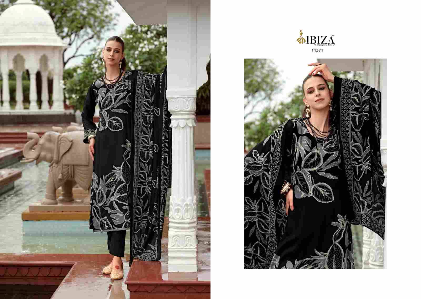 Reewaj By Ibiza 11571 To 11576 Series Beautiful Festive Suits Colorful Stylish Fancy Casual Wear & Ethnic Wear Pure Viscose Pashmina Dresses At Wholesale Price