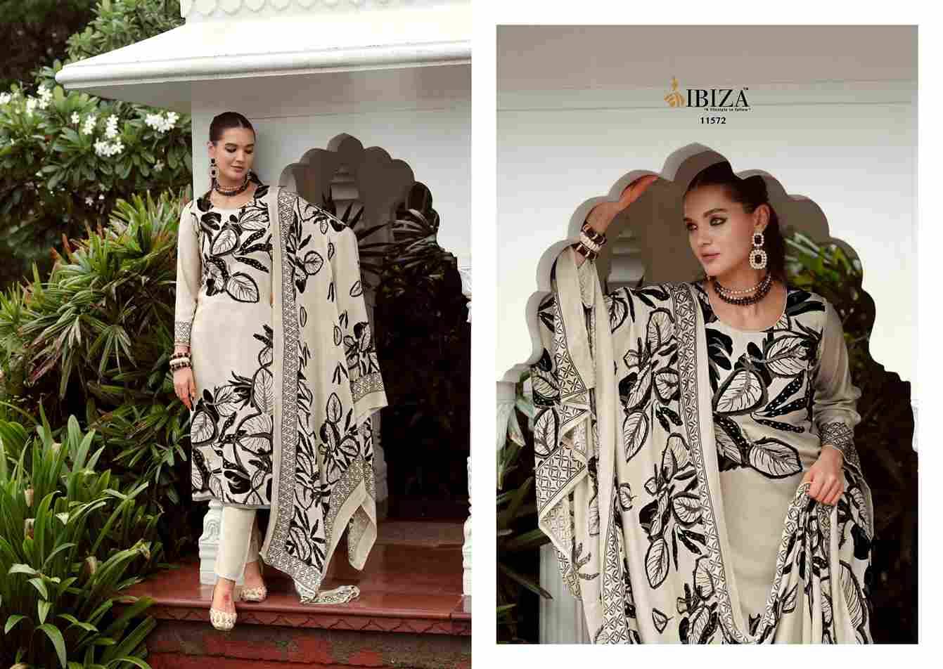 Reewaj By Ibiza 11571 To 11576 Series Beautiful Festive Suits Colorful Stylish Fancy Casual Wear & Ethnic Wear Pure Viscose Pashmina Dresses At Wholesale Price