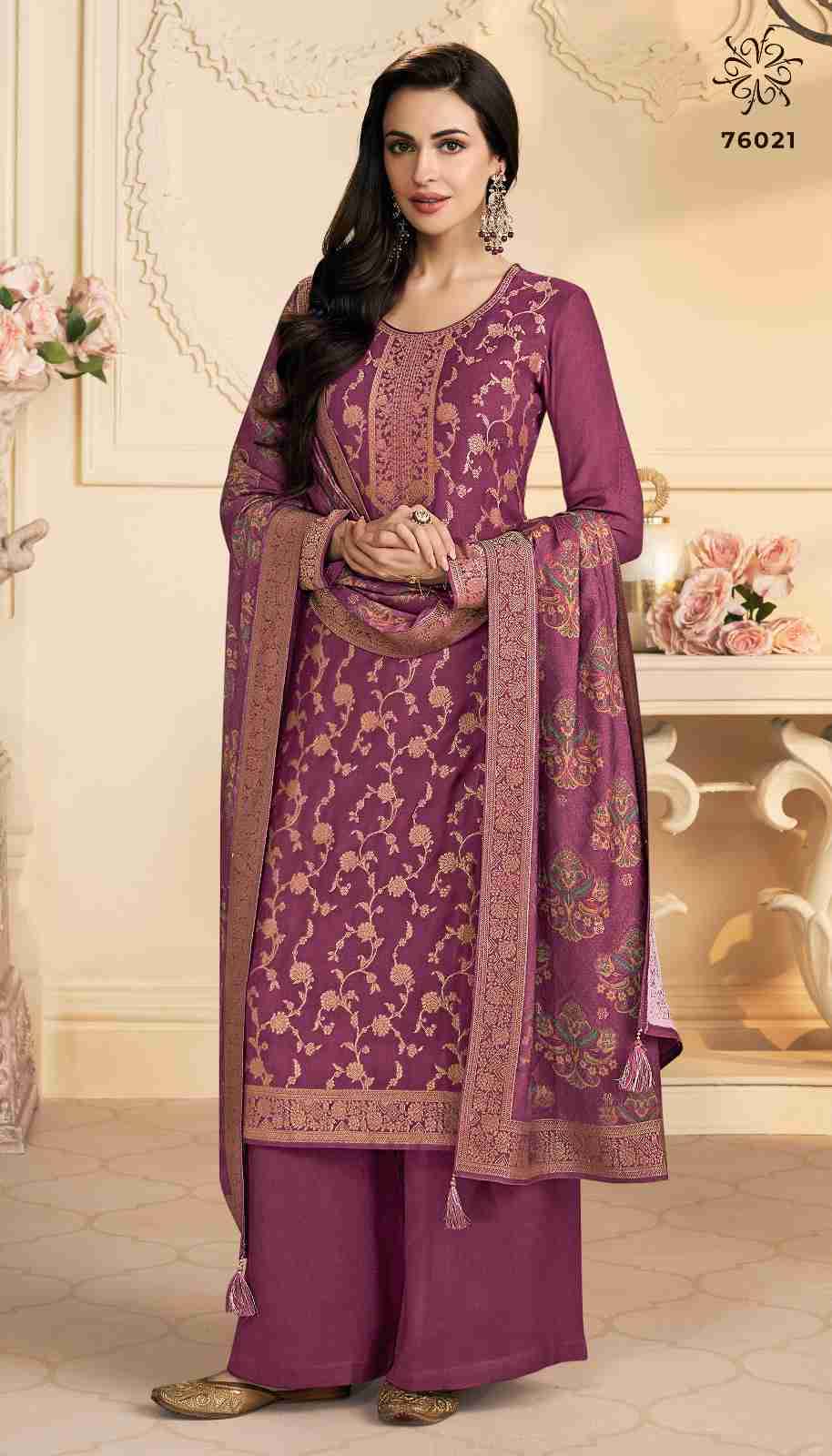 Kervin Ananta By Vinay Fashion 76021 To 76025 Series Beautiful Suits Colorful Stylish Fancy Casual Wear & Ethnic Wear Viscose Pashmina Dresses At Wholesale Price