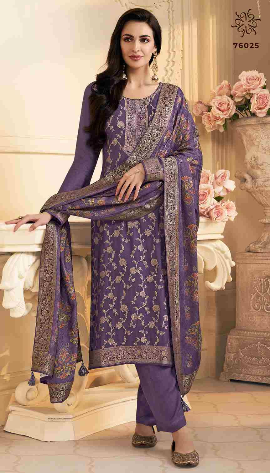 Kervin Ananta By Vinay Fashion 76021 To 76025 Series Beautiful Suits Colorful Stylish Fancy Casual Wear & Ethnic Wear Viscose Pashmina Dresses At Wholesale Price