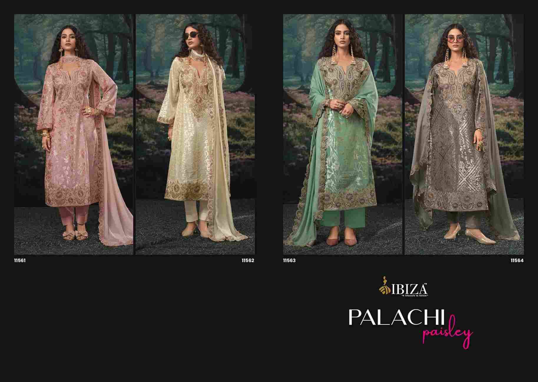 Palachi Paisley By Ibiza 11561 To 11564 Series Beautiful Festive Suits Colorful Stylish Fancy Casual Wear & Ethnic Wear Pure Velvet Brasso Dresses At Wholesale Price
