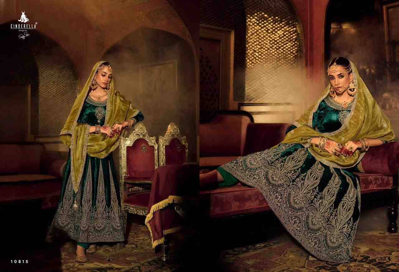 Anarkali By Cinderella 10811 To 10816 Series Beautiful Stylish Anarkali Suits Fancy Colorful Casual Wear & Ethnic Wear & Ready To Wear Viscose Velvet Dresses At Wholesale Price