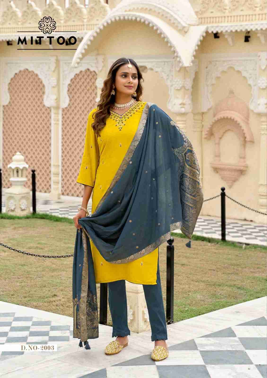Alankar By Mittoo 2001 To 2006 Series Designer Festive Suits Beautiful Stylish Fancy Colorful Party Wear & Occasional Wear Viscose Weaving Dresses At Wholesale Price