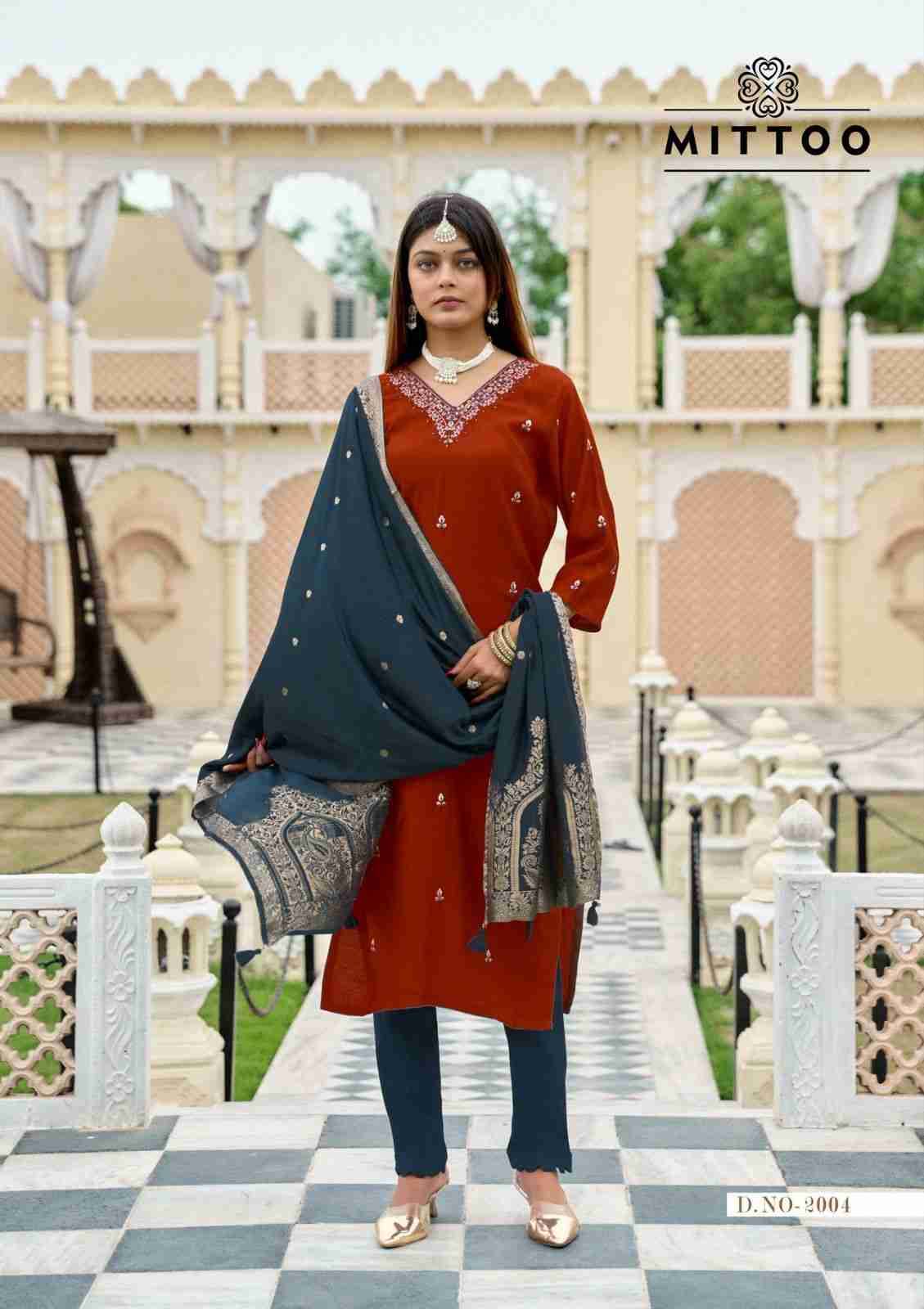 Alankar By Mittoo 2001 To 2006 Series Designer Festive Suits Beautiful Stylish Fancy Colorful Party Wear & Occasional Wear Viscose Weaving Dresses At Wholesale Price