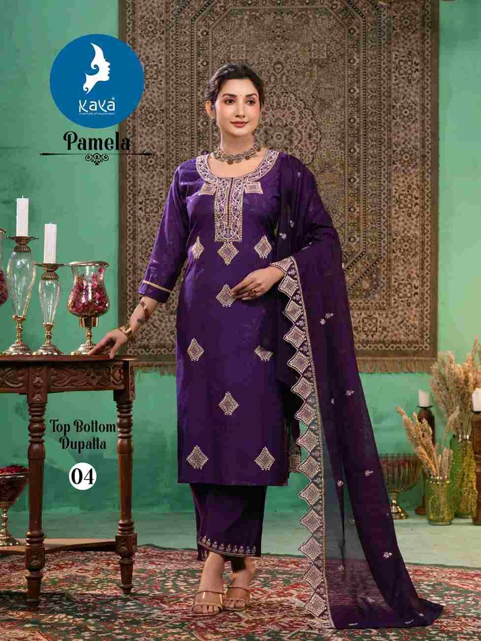 Pamela By Kaya 01 To 06 Series Designer Festive Suits Beautiful Stylish Fancy Colorful Party Wear & Occasional Wear Roman Dresses At Wholesale Price