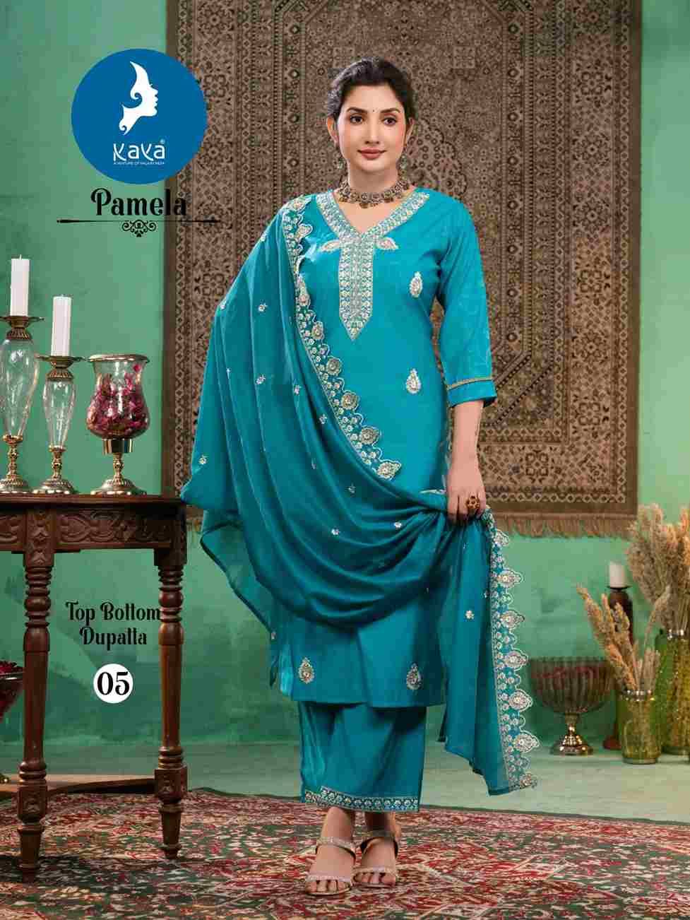 Pamela By Kaya 01 To 06 Series Designer Festive Suits Beautiful Stylish Fancy Colorful Party Wear & Occasional Wear Roman Dresses At Wholesale Price