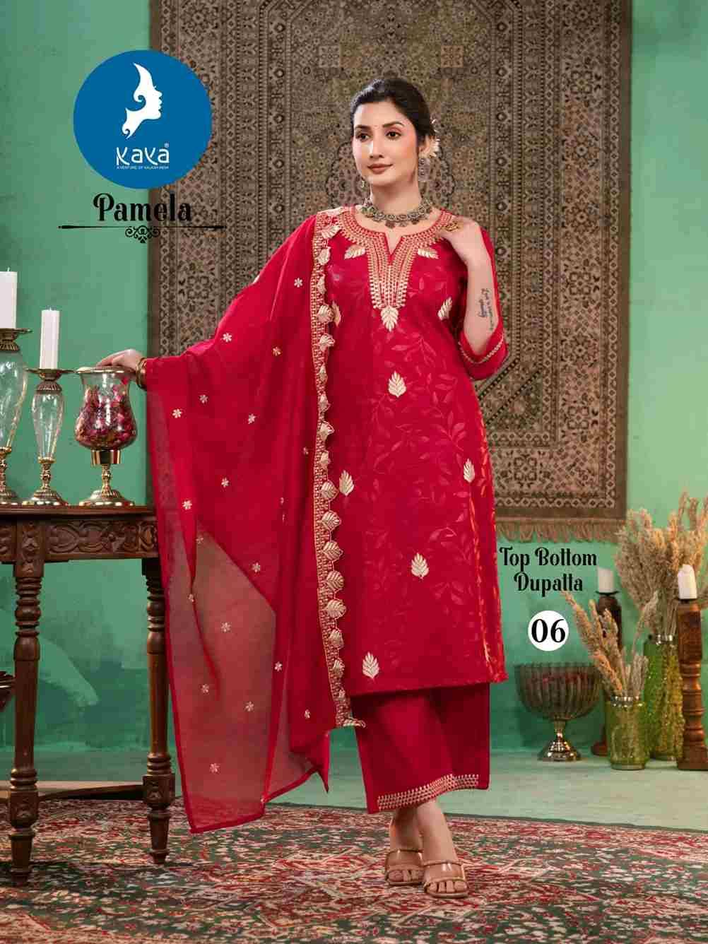 Pamela By Kaya 01 To 06 Series Designer Festive Suits Beautiful Stylish Fancy Colorful Party Wear & Occasional Wear Roman Dresses At Wholesale Price