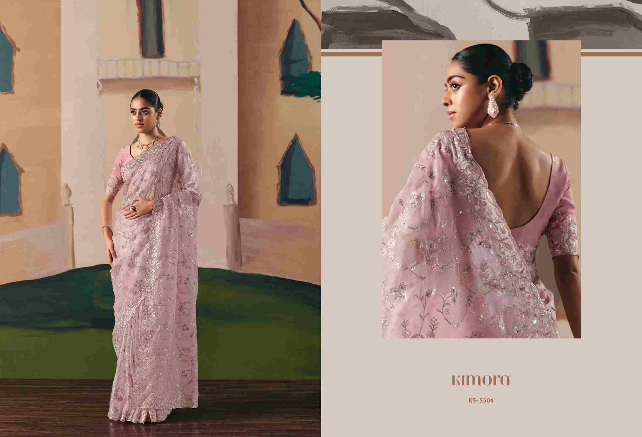 Ceremony By Kimora Fashion 5501 To 5511 Series Indian Traditional Wear Collection Beautiful Stylish Fancy Colorful Party Wear & Occasional Wear Fancy Sarees At Wholesale Price