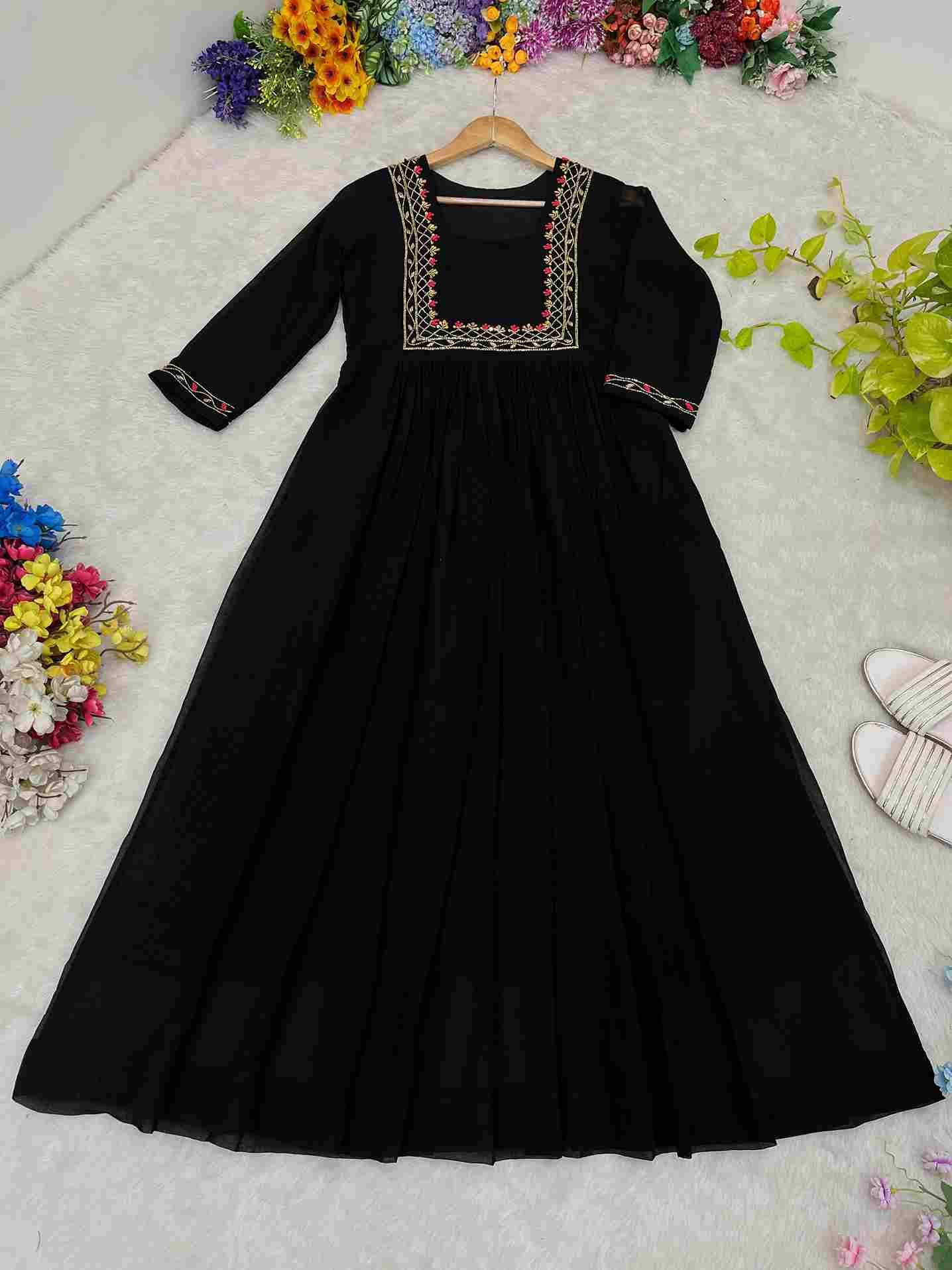 Mb-439 By Fashid Wholesale 01 To 04 Series Designer Stylish Fancy Colorful Beautiful Party Wear & Ethnic Wear Collection Faux Georgette Kurtis At Wholesale Price