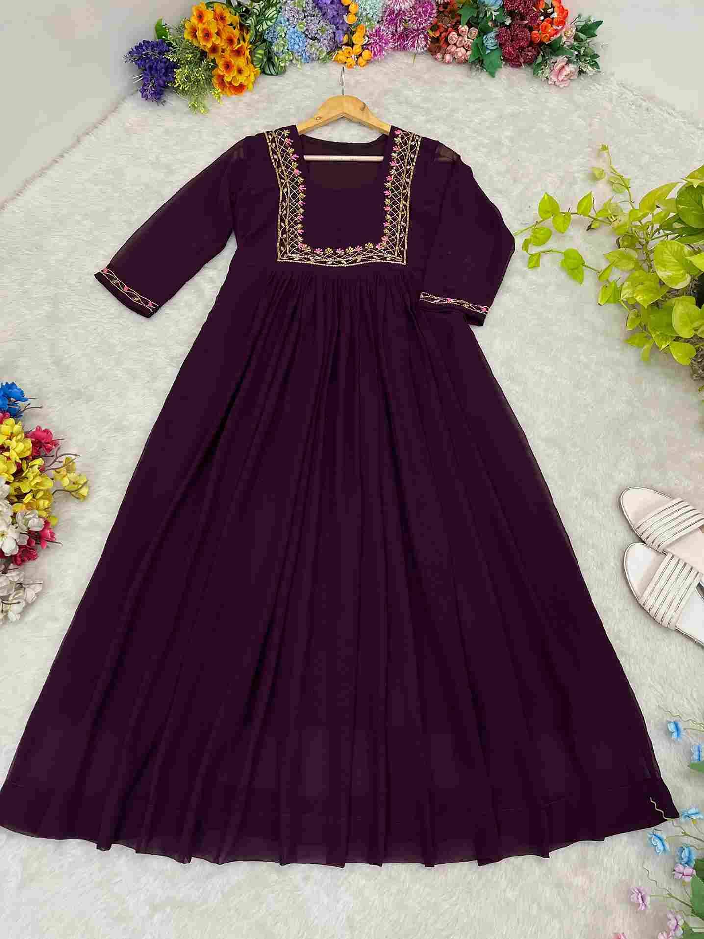 Mb-439 By Fashid Wholesale 01 To 04 Series Designer Stylish Fancy Colorful Beautiful Party Wear & Ethnic Wear Collection Faux Georgette Kurtis At Wholesale Price