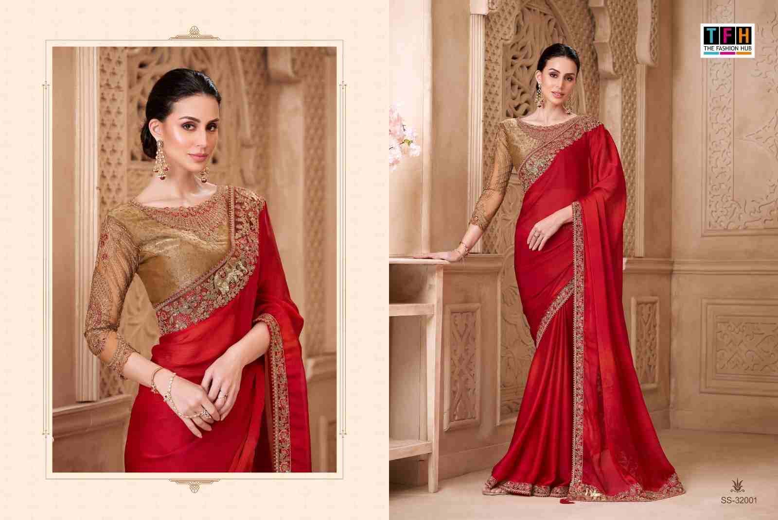 Silver Screen Vol-22 By TFH 32001 To 32018 Series Indian Traditional Wear Collection Beautiful Stylish Fancy Colorful Party Wear & Occasional Wear Satin Silk/Georgette Sarees At Wholesale Price