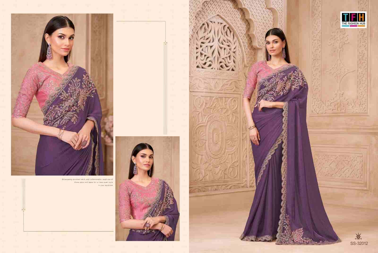 Silver Screen Vol-22 By TFH 32001 To 32018 Series Indian Traditional Wear Collection Beautiful Stylish Fancy Colorful Party Wear & Occasional Wear Satin Silk/Georgette Sarees At Wholesale Price