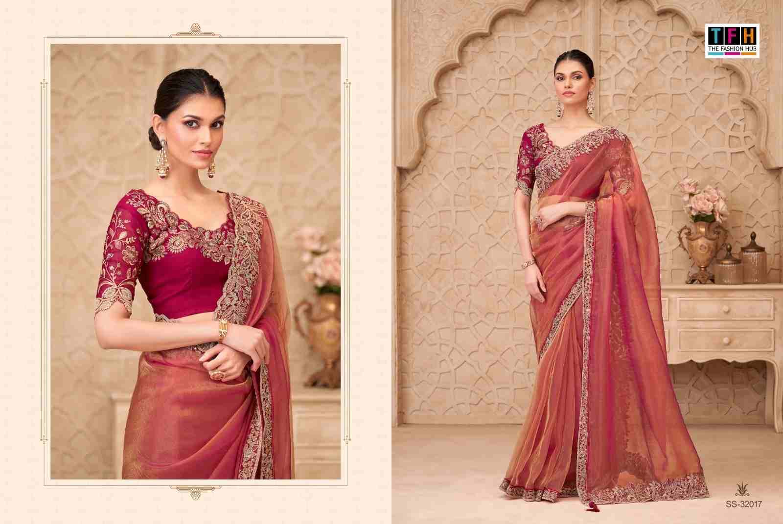 Silver Screen Vol-22 By TFH 32001 To 32018 Series Indian Traditional Wear Collection Beautiful Stylish Fancy Colorful Party Wear & Occasional Wear Satin Silk/Georgette Sarees At Wholesale Price