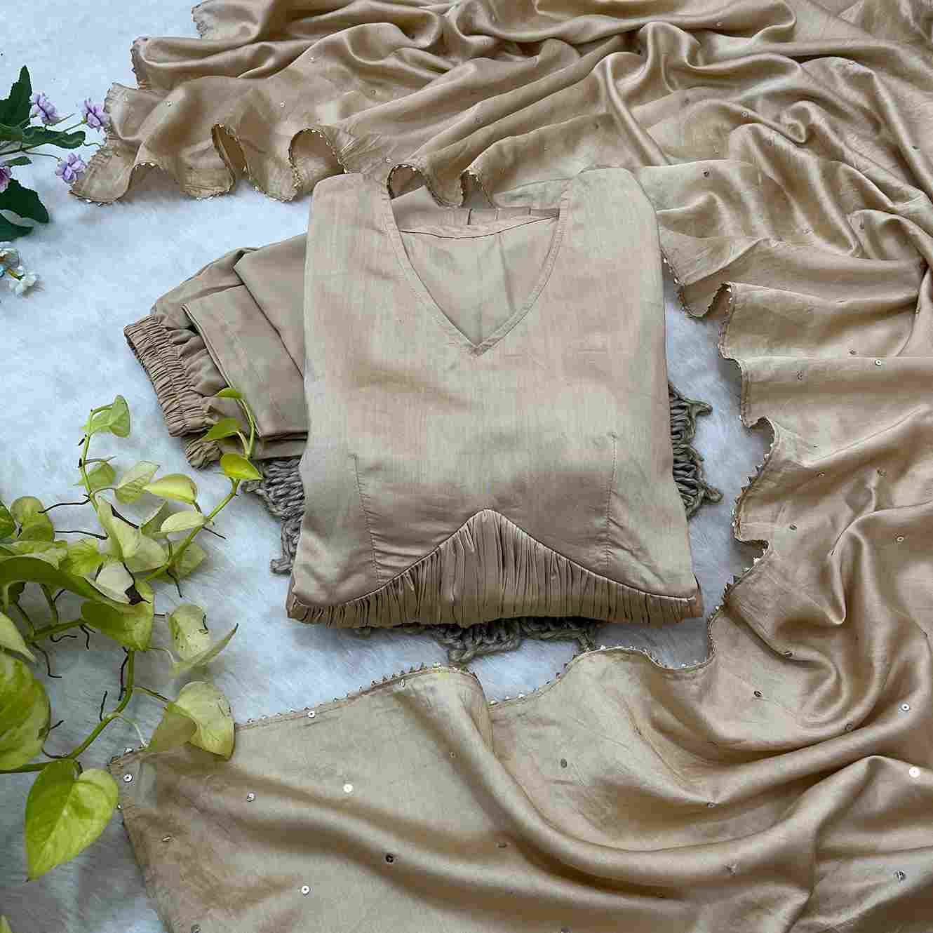 Mb-517 By Fashid Wholesale Beautiful Stylish Fancy Colorful Casual Wear & Ethnic Wear Chanderi Cotton Gown At Wholesale Price