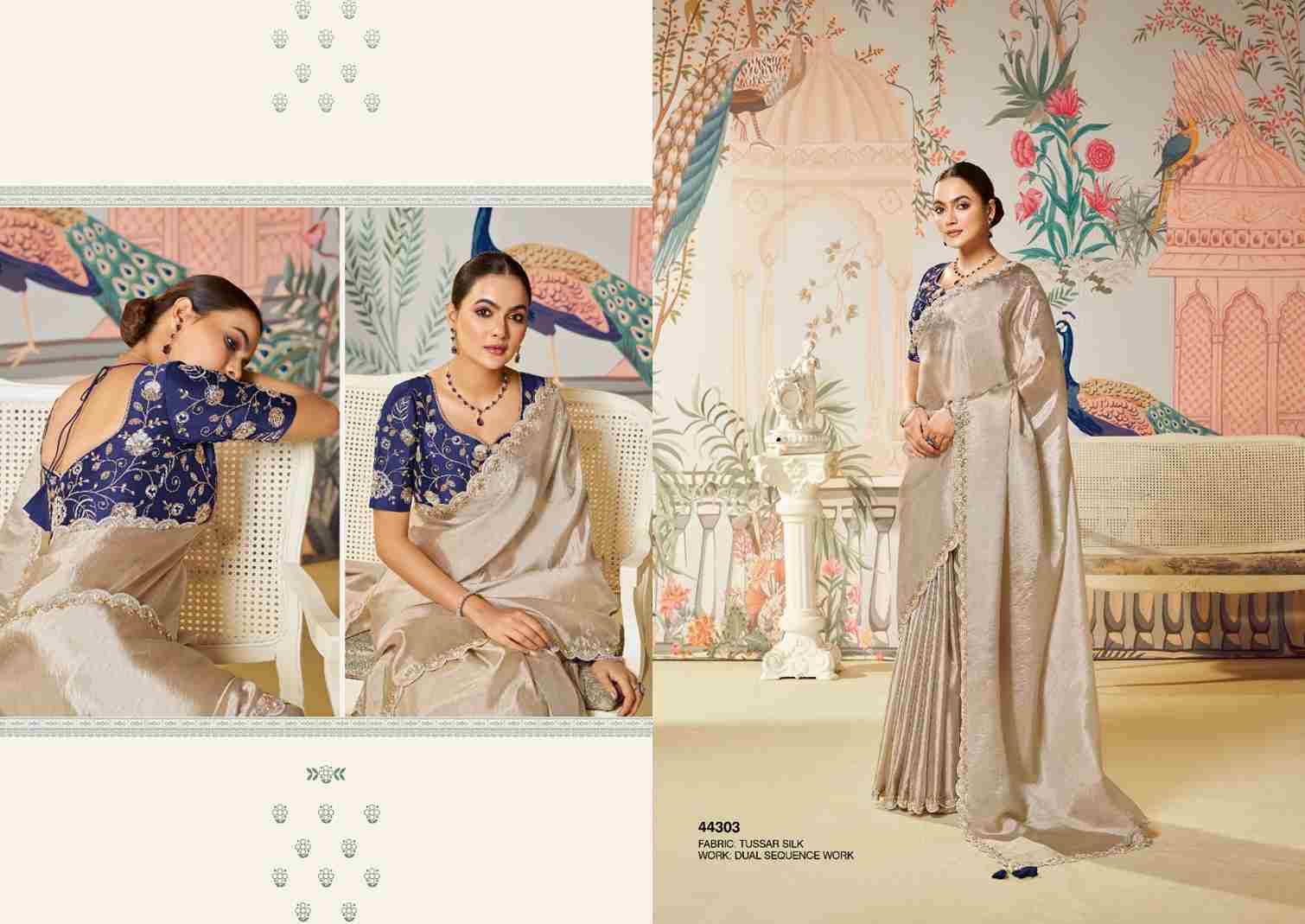 Seerat By Mahotsav Creation 44303 To 44320 Series Indian Traditional Wear Collection Beautiful Stylish Fancy Colorful Party Wear & Occasional Wear Tussar Silk Sarees At Wholesale Price