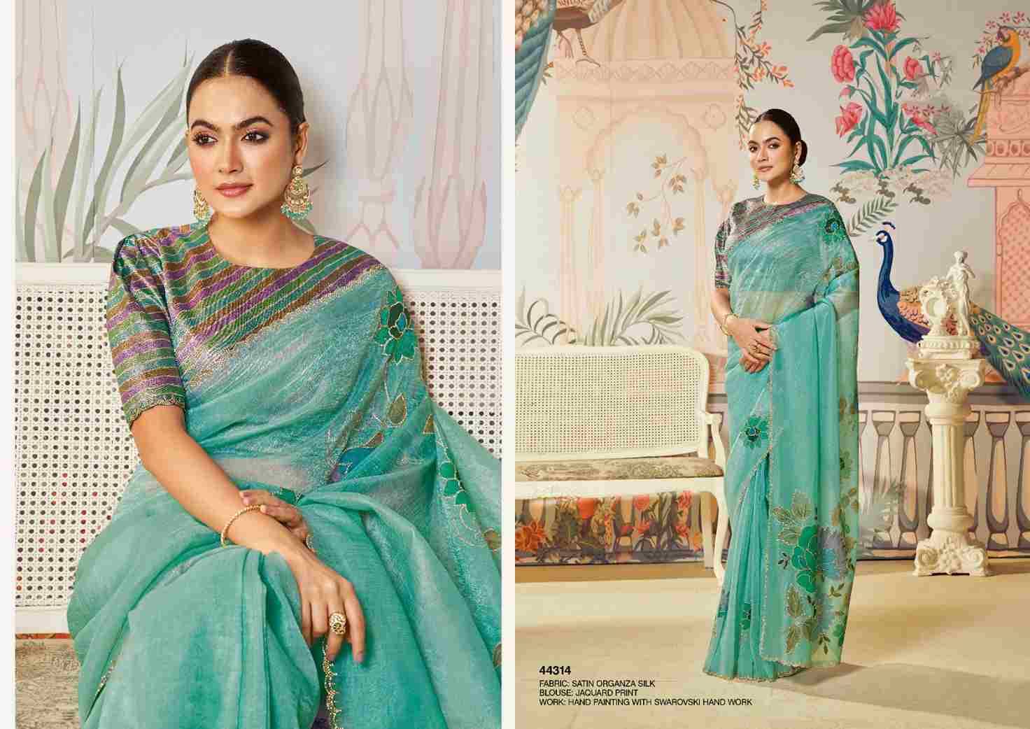 Seerat By Mahotsav Creation 44303 To 44320 Series Indian Traditional Wear Collection Beautiful Stylish Fancy Colorful Party Wear & Occasional Wear Tussar Silk Sarees At Wholesale Price
