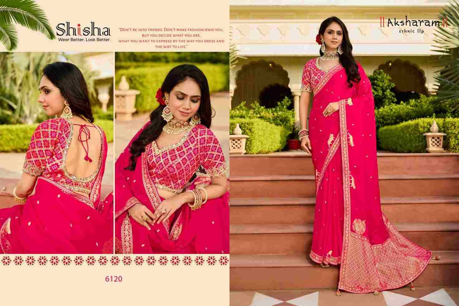Kumkum Vol-1 By Shisha Indian Traditional Wear Collection Beautiful Stylish Fancy Colorful Party Wear & Occasional Wear Viscose Tissue Sarees At Wholesale Price