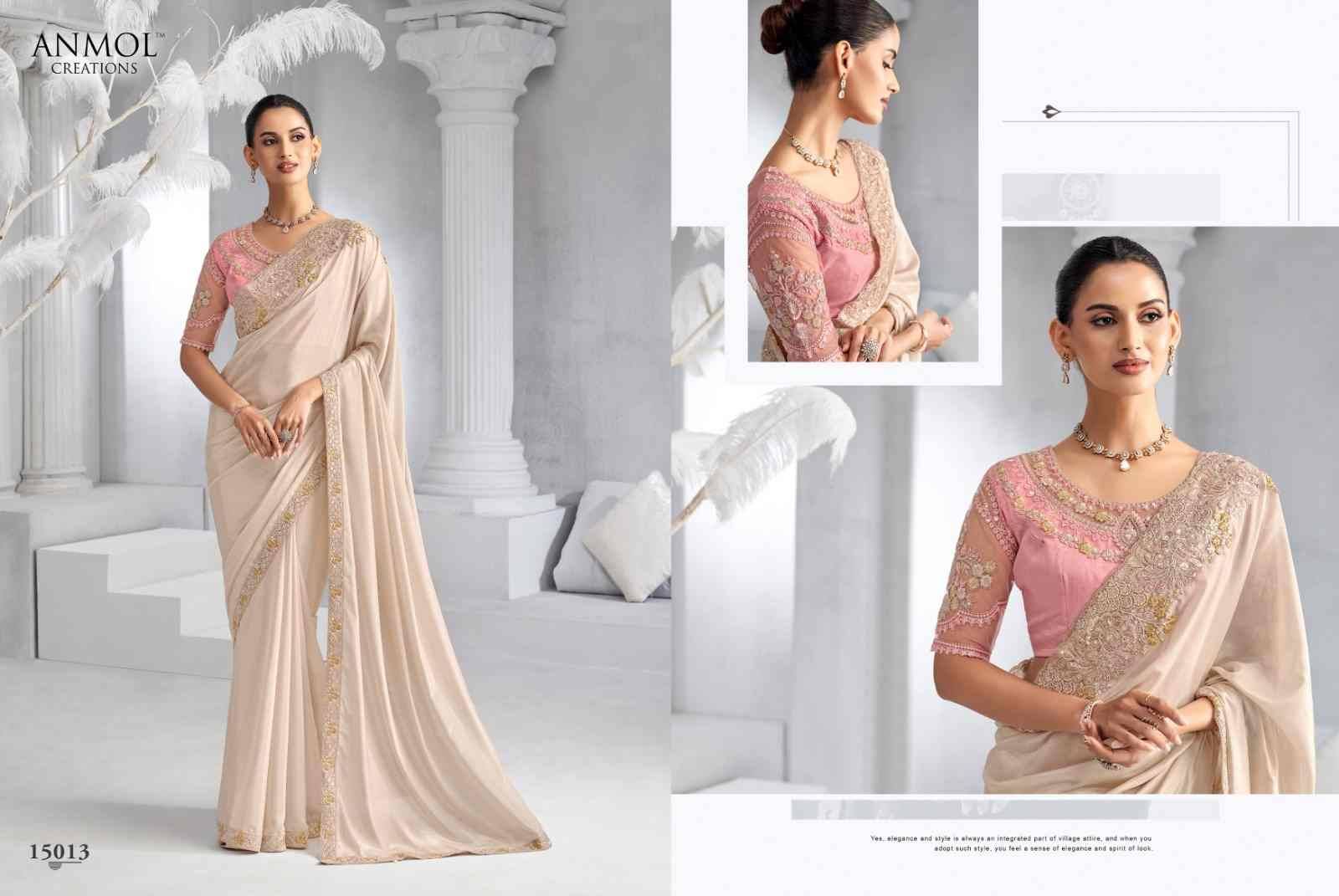 Elegance Vol-20 By Anmol Creation 15001 To 15016 Series Indian Traditional Wear Collection Beautiful Stylish Fancy Colorful Party Wear & Occasional Wear Fendy Sarees At Wholesale Price