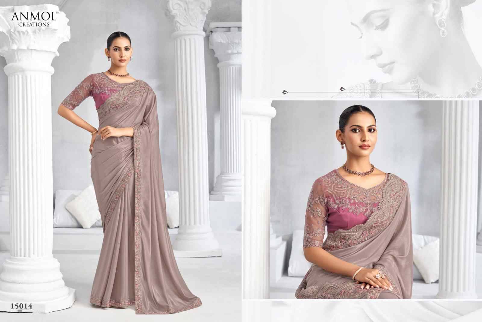 Elegance Vol-20 By Anmol Creation 15001 To 15016 Series Indian Traditional Wear Collection Beautiful Stylish Fancy Colorful Party Wear & Occasional Wear Fendy Sarees At Wholesale Price