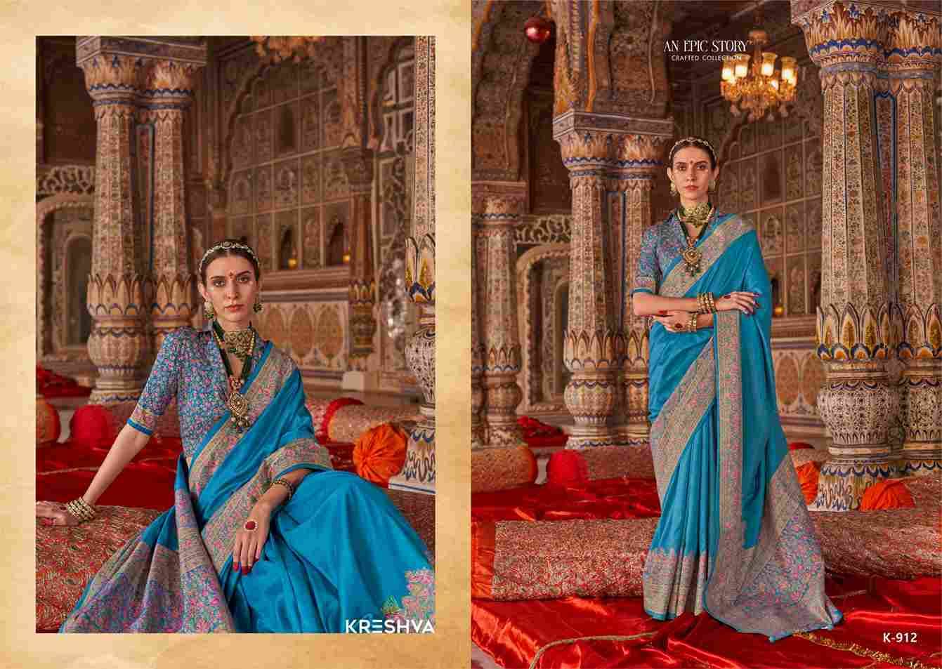 Roopvati By Kreshva 910 To 915 Series Indian Traditional Wear Collection Beautiful Stylish Fancy Colorful Party Wear & Occasional Wear Silk Sarees At Wholesale Price