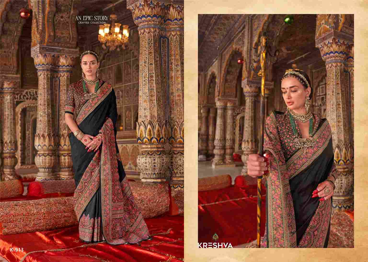 Roopvati By Kreshva 910 To 915 Series Indian Traditional Wear Collection Beautiful Stylish Fancy Colorful Party Wear & Occasional Wear Silk Sarees At Wholesale Price