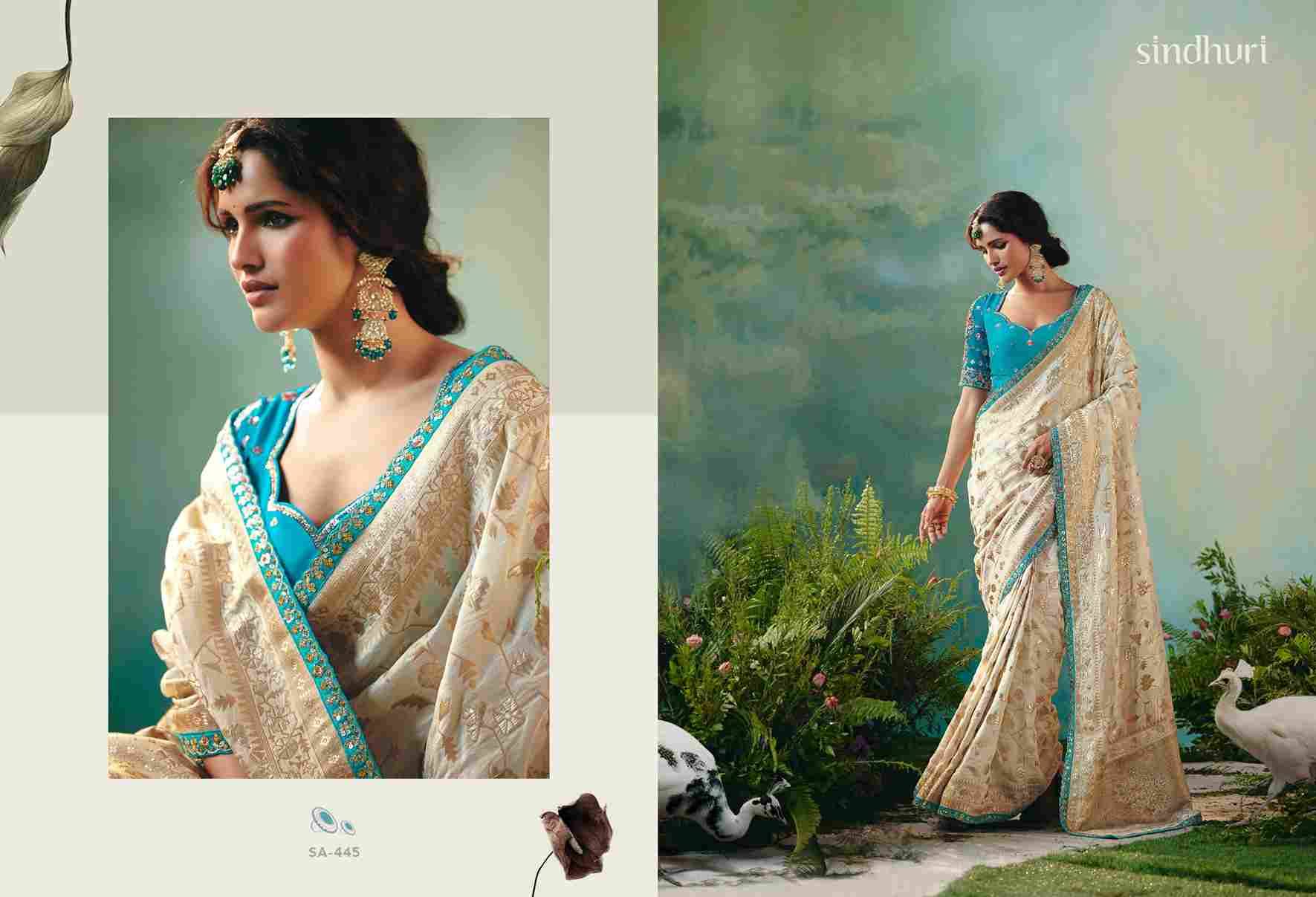 Sindhuri Bahurani By Kimora Fashion 441 To 451 Series Indian Traditional Wear Collection Beautiful Stylish Fancy Colorful Party Wear & Occasional Wear Viscose Silk Sarees At Wholesale Price