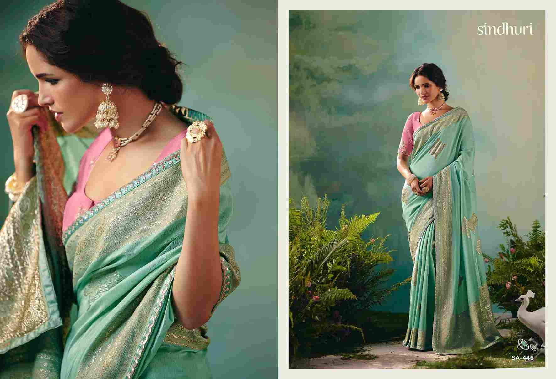 Sindhuri Bahurani By Kimora Fashion 441 To 451 Series Indian Traditional Wear Collection Beautiful Stylish Fancy Colorful Party Wear & Occasional Wear Viscose Silk Sarees At Wholesale Price