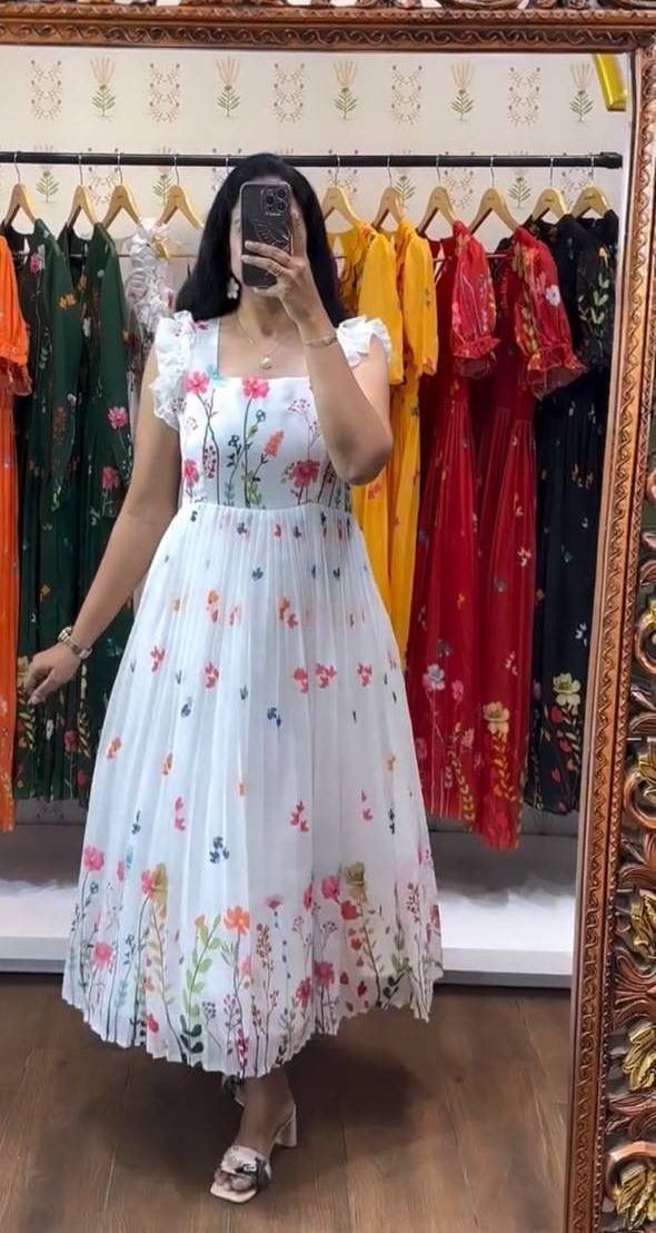 Mb-506 By Fashid Wholesale 01 To 05 Series Beautiful Stylish Fancy Colorful Casual Wear & Ethnic Wear Heavy Georgette Gown At Wholesale Price