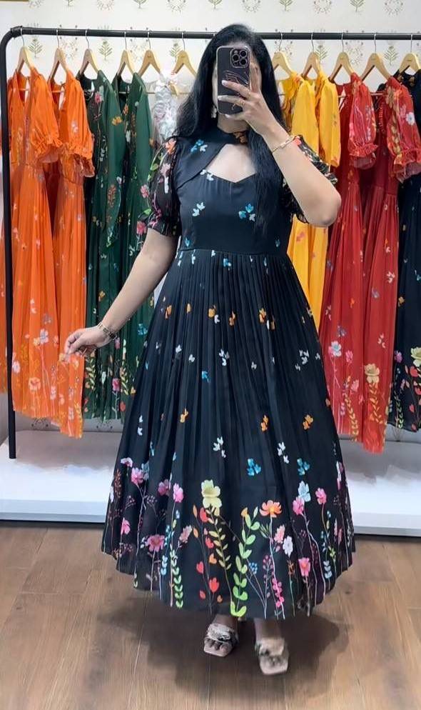 Mb-506 By Fashid Wholesale 01 To 05 Series Beautiful Stylish Fancy Colorful Casual Wear & Ethnic Wear Heavy Georgette Gown At Wholesale Price