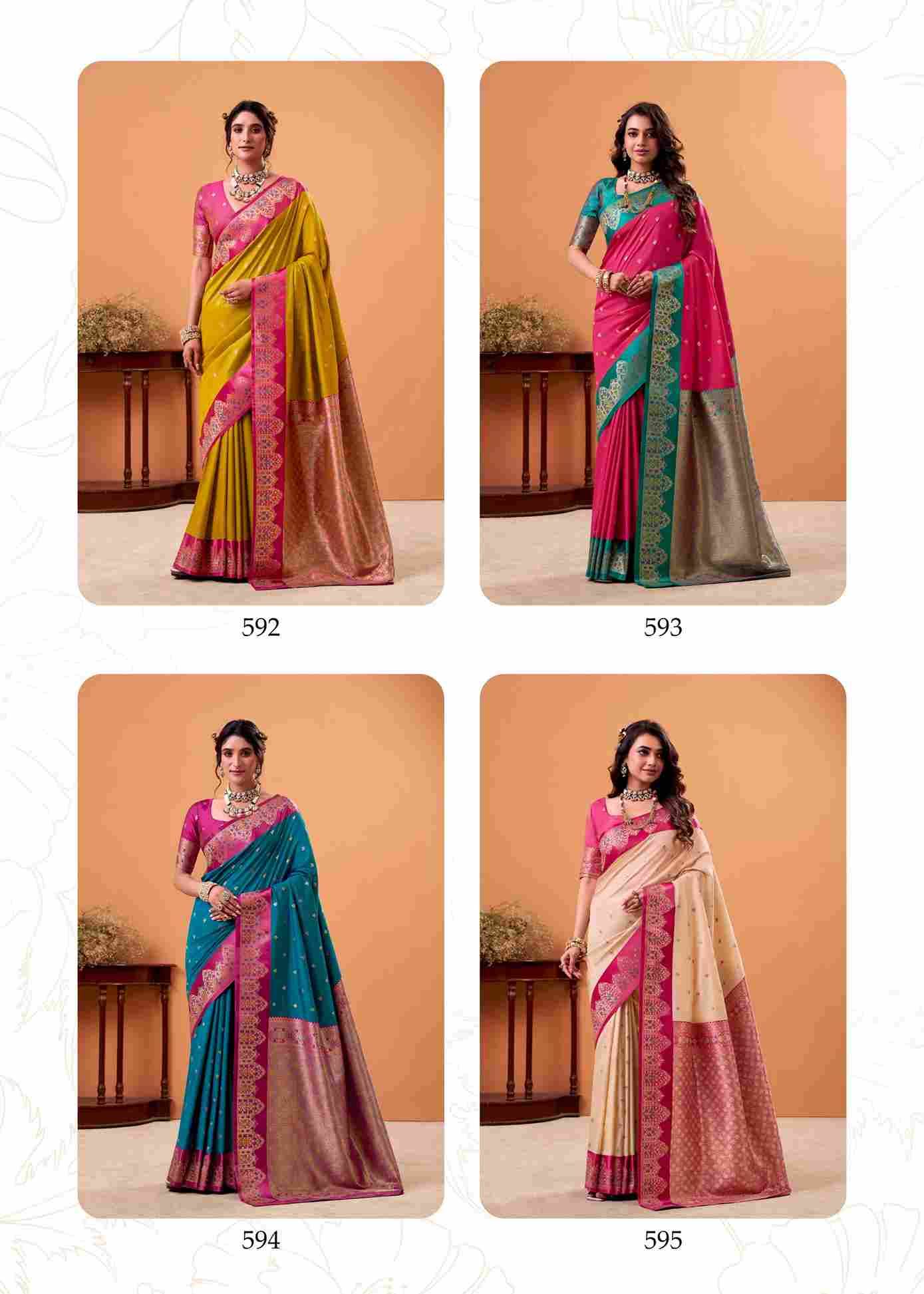 Taapi Ghat By Rajpath 592 To 599 Series Indian Traditional Wear Collection Beautiful Stylish Fancy Colorful Party Wear & Occasional Wear Satin Silk Sarees At Wholesale Price