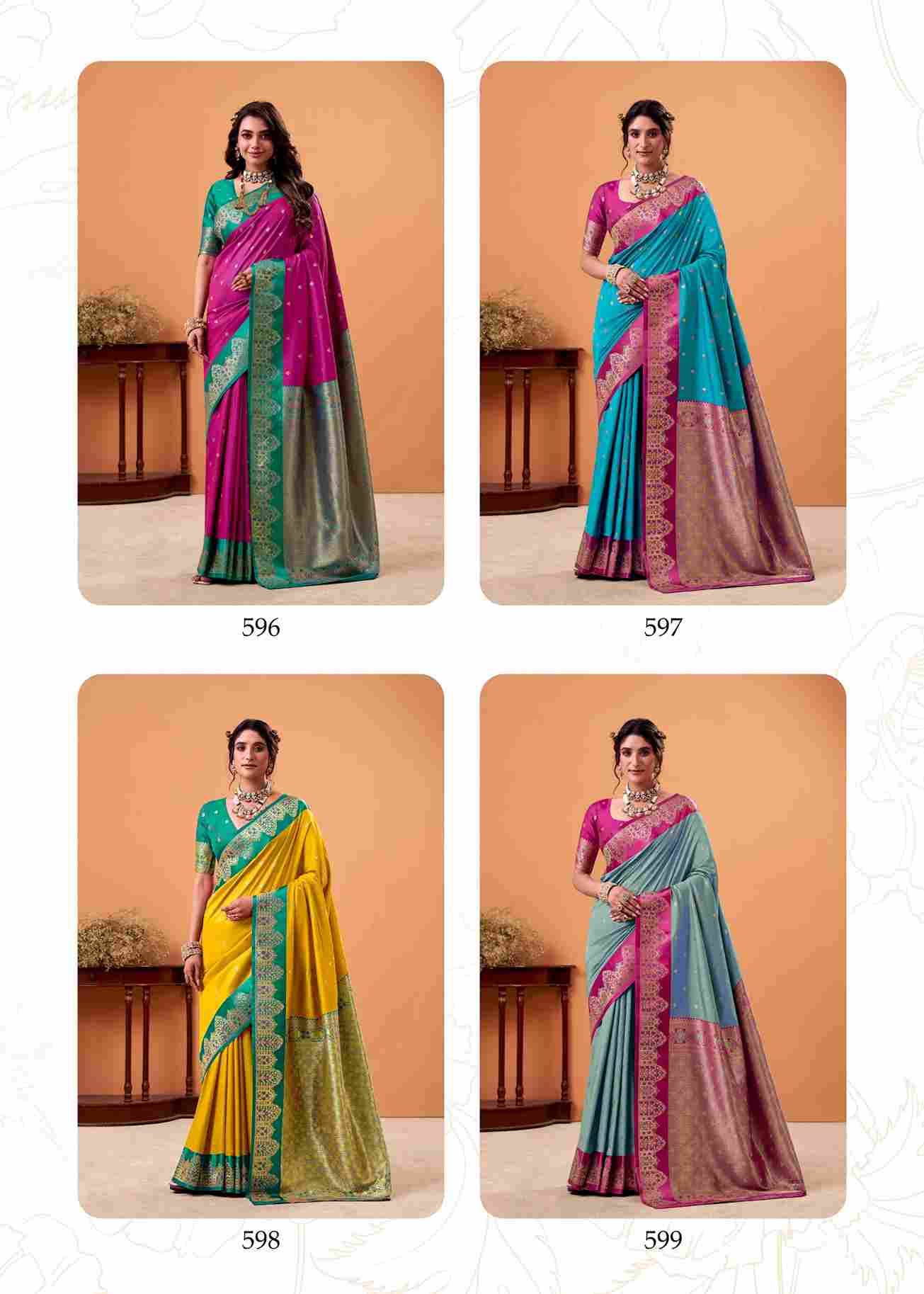 Taapi Ghat By Rajpath 592 To 599 Series Indian Traditional Wear Collection Beautiful Stylish Fancy Colorful Party Wear & Occasional Wear Satin Silk Sarees At Wholesale Price