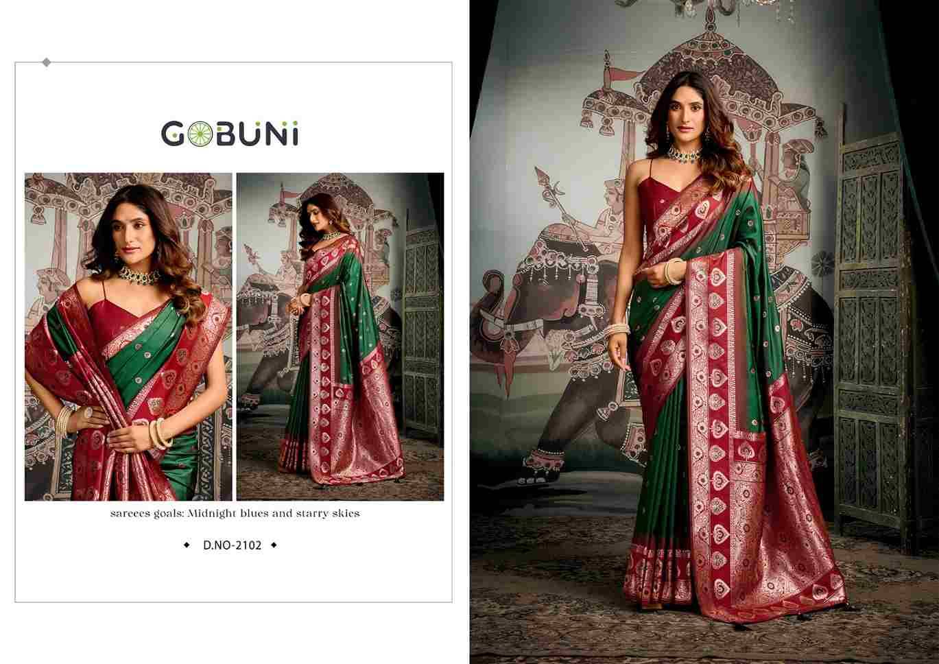 Shravya Silk By Gobuni 2101 To 2106 Series Indian Traditional Wear Collection Beautiful Stylish Fancy Colorful Party Wear & Occasional Wear Soft Silk Sarees At Wholesale Price