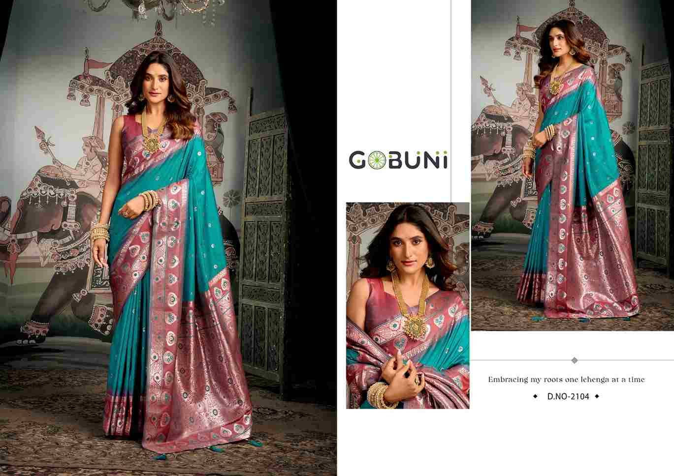 Shravya Silk By Gobuni 2101 To 2106 Series Indian Traditional Wear Collection Beautiful Stylish Fancy Colorful Party Wear & Occasional Wear Soft Silk Sarees At Wholesale Price