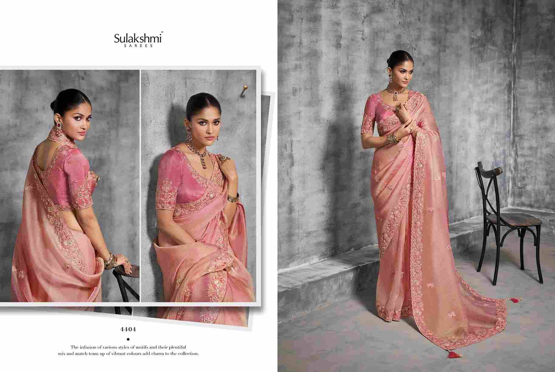 Kashira By Sulakshmi 4401 To 4412 Series Indian Traditional Wear Collection Beautiful Stylish Fancy Colorful Party Wear & Occasional Wear Tissue Sarees At Wholesale Price