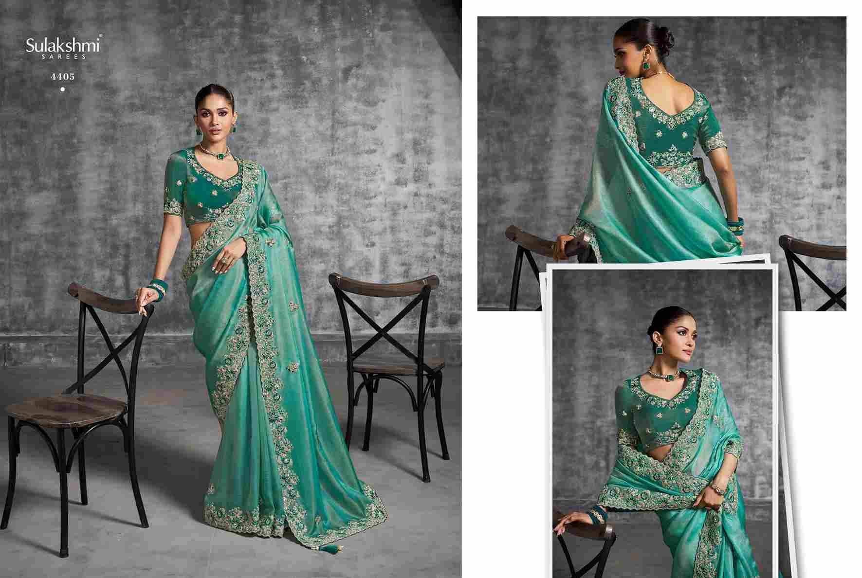 Kashira By Sulakshmi 4401 To 4412 Series Indian Traditional Wear Collection Beautiful Stylish Fancy Colorful Party Wear & Occasional Wear Tissue Sarees At Wholesale Price