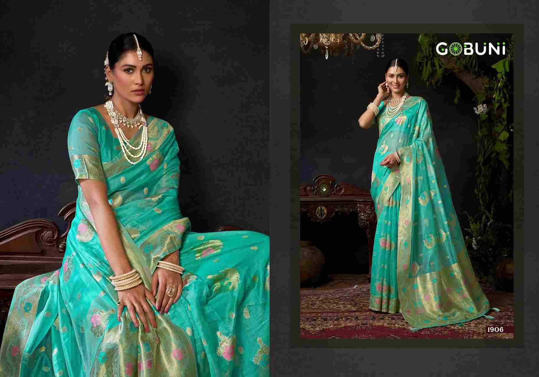 Sundari Vol-2 By Gobuni 1905 To 1908 Indian Traditional Wear Collection Beautiful Stylish Fancy Colorful Party Wear & Occasional Wear Organza Sarees At Wholesale Price