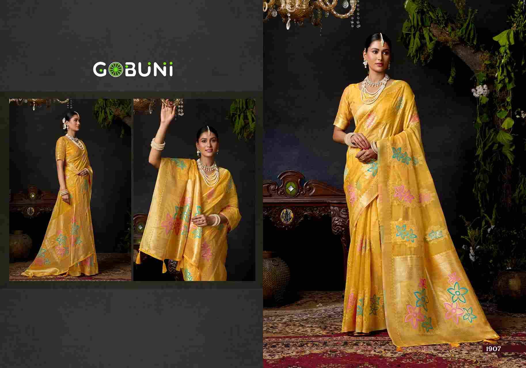 Sundari Vol-2 By Gobuni 1905 To 1908 Indian Traditional Wear Collection Beautiful Stylish Fancy Colorful Party Wear & Occasional Wear Organza Sarees At Wholesale Price