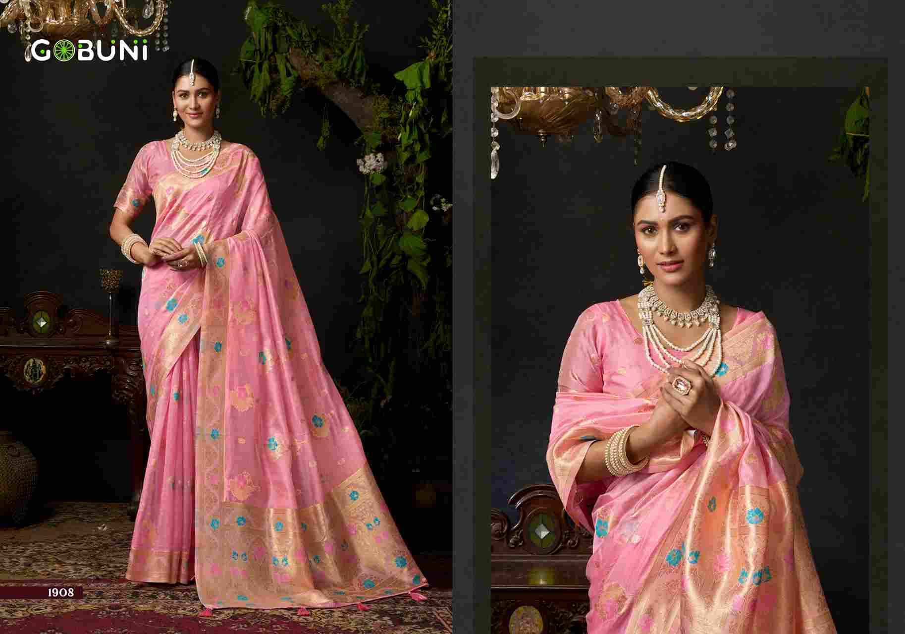 Sundari Vol-2 By Gobuni 1905 To 1908 Indian Traditional Wear Collection Beautiful Stylish Fancy Colorful Party Wear & Occasional Wear Organza Sarees At Wholesale Price