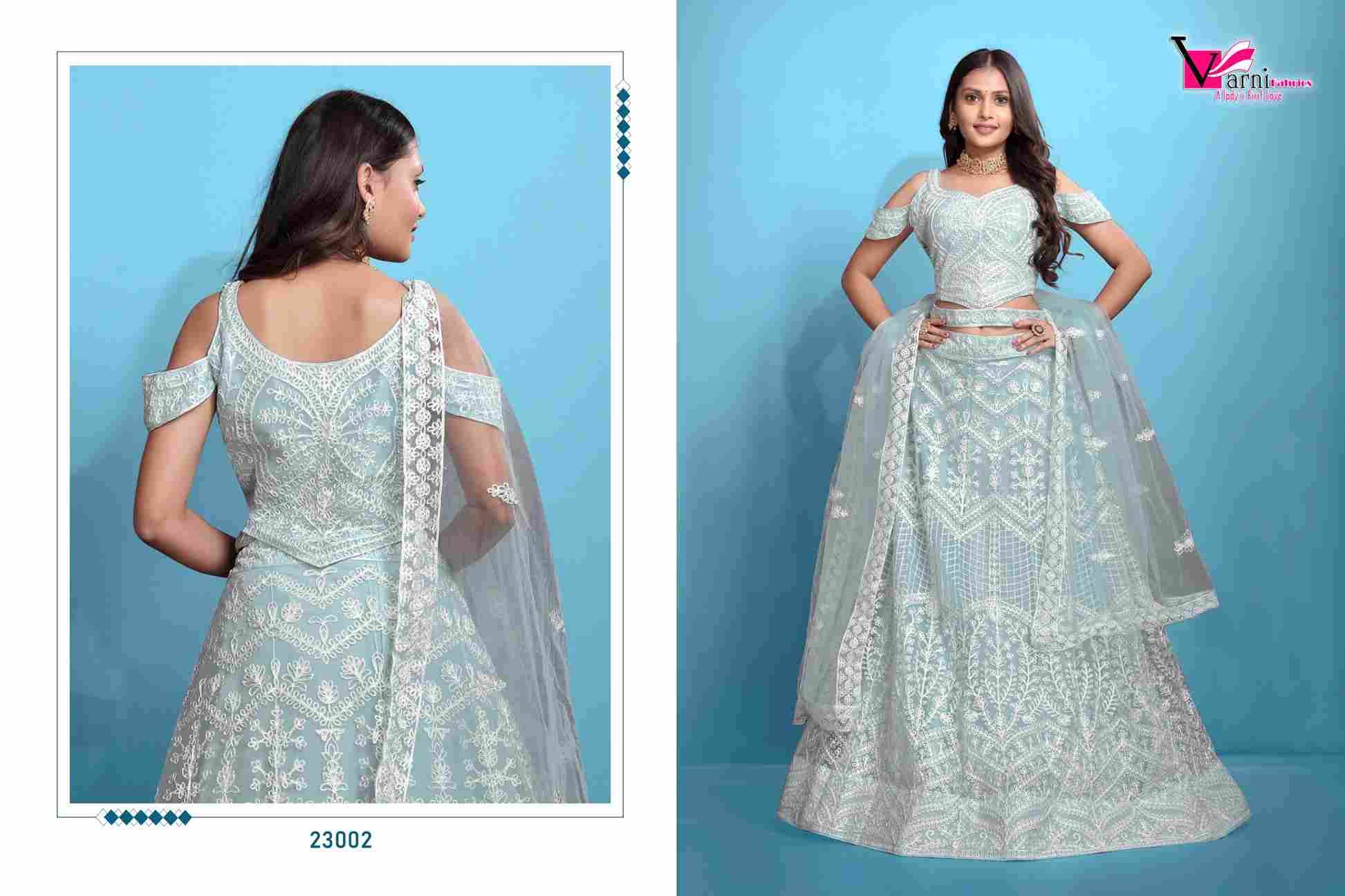 Shravari By Varni Fabrics 23001 To 23007 Series Designer Beautiful Collection Occasional Wear & Party Wear Net Lehengas At Wholesale Price