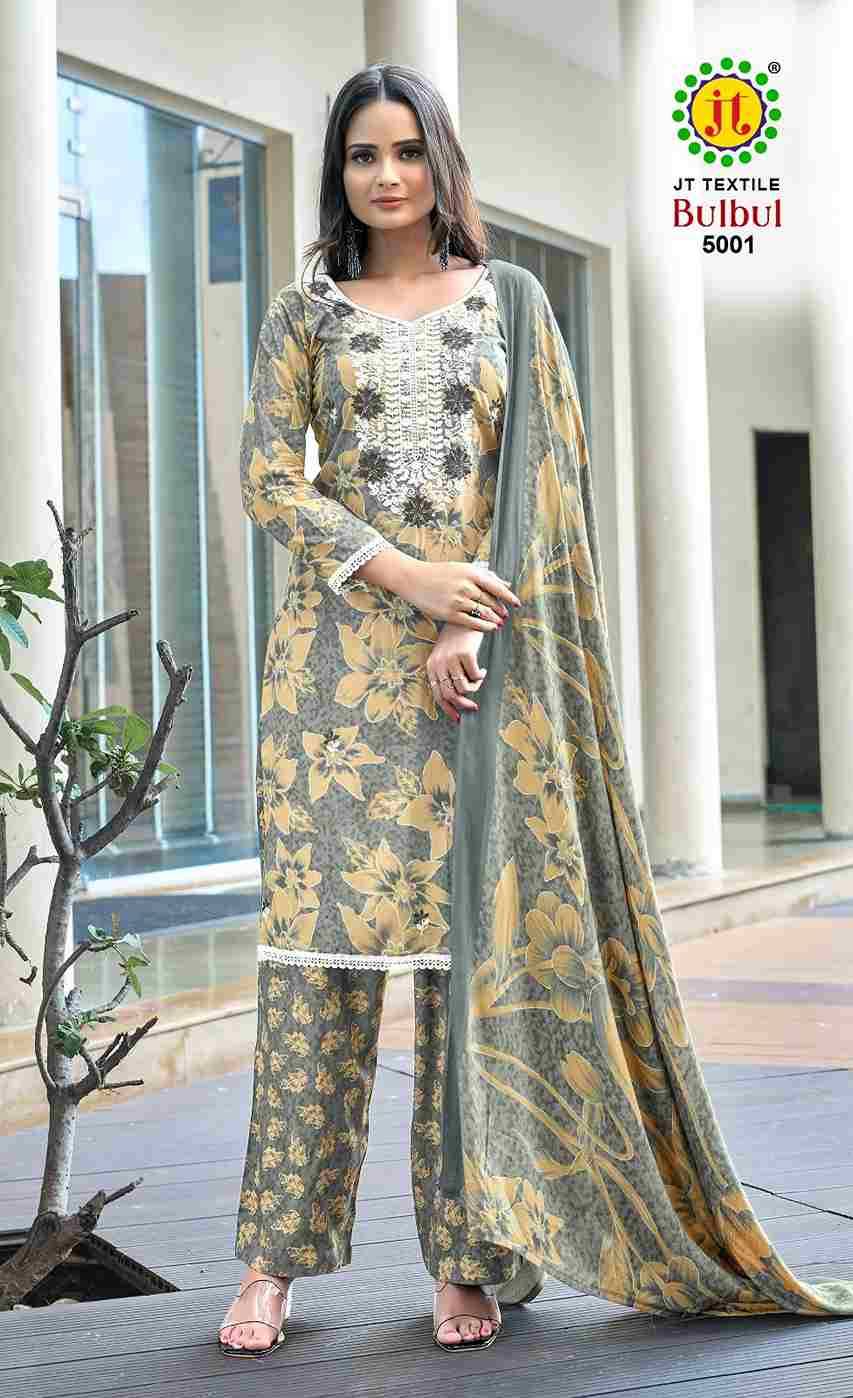 Bulbul Vol-5 By JT 5001 To 5005 Series Beautiful Festive Suits Colorful Stylish Fancy Casual Wear & Ethnic Wear Rayon Dresses At Wholesale Price