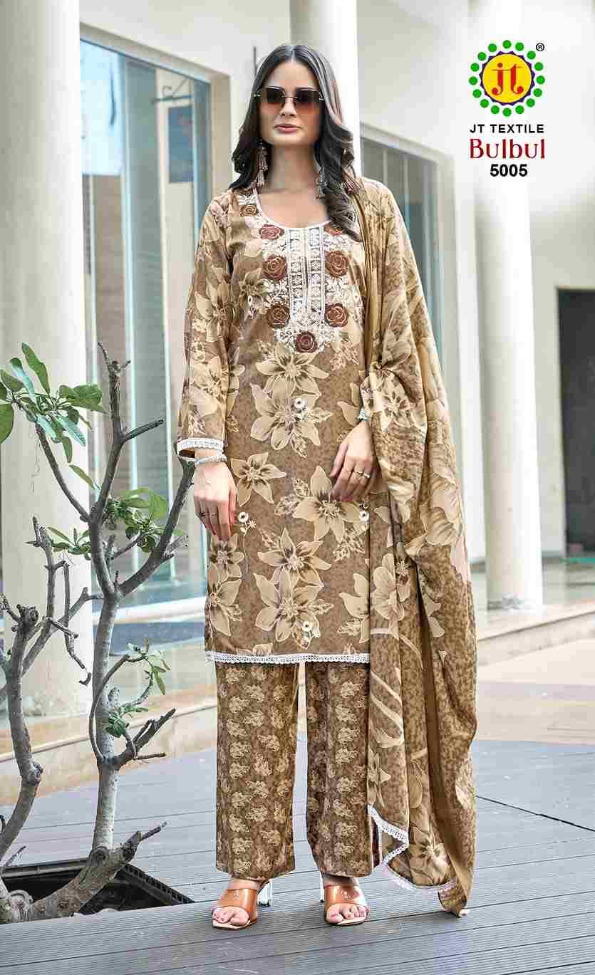 Bulbul Vol-5 By JT 5001 To 5005 Series Beautiful Festive Suits Colorful Stylish Fancy Casual Wear & Ethnic Wear Rayon Dresses At Wholesale Price