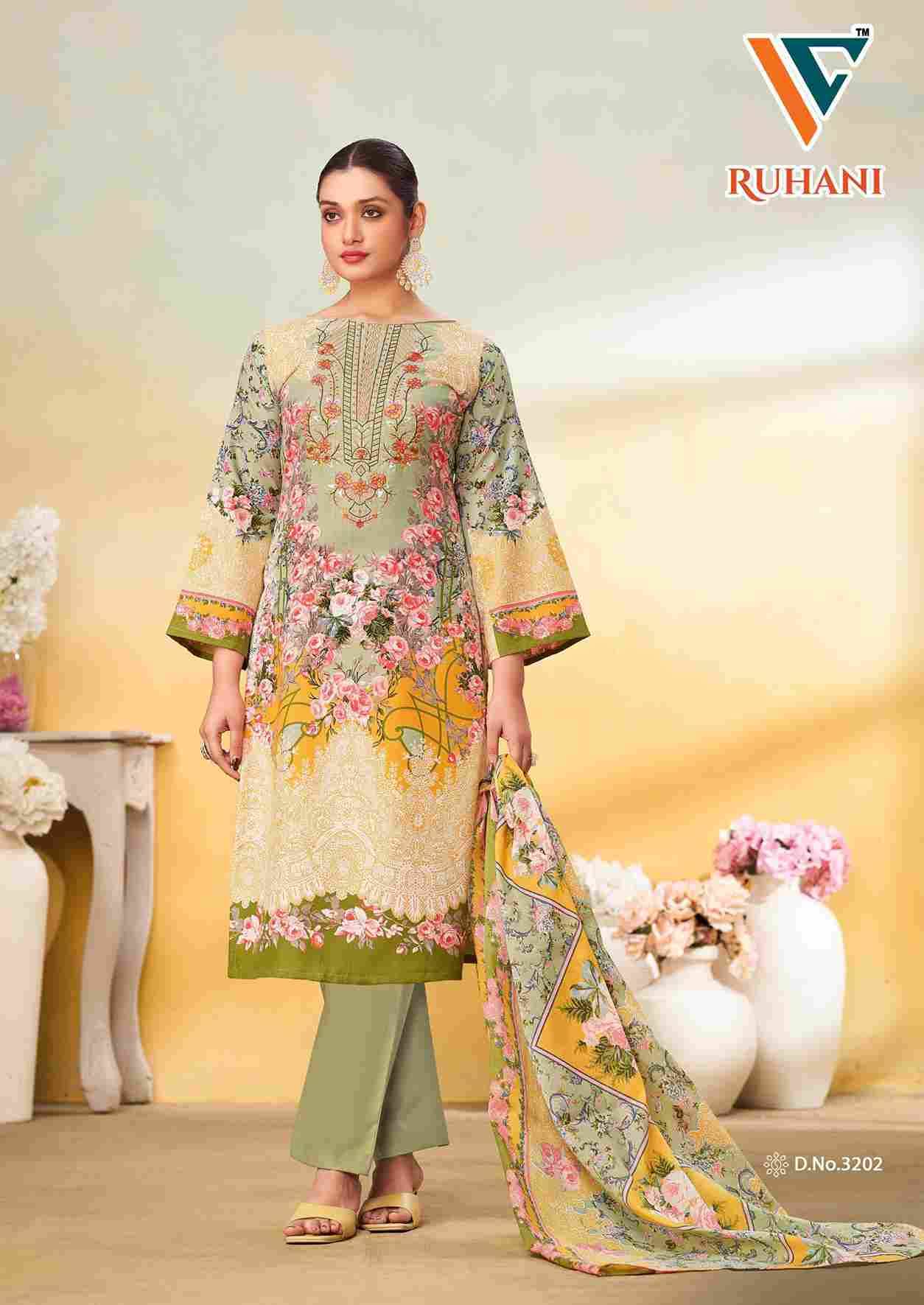 Ruhani Vol-32 By Vandana Creation 3201 To 3208 Series Beautiful Festive Suits Stylish Fancy Colorful Casual Wear & Ethnic Wear Cotton Print Dresses At Wholesale Price