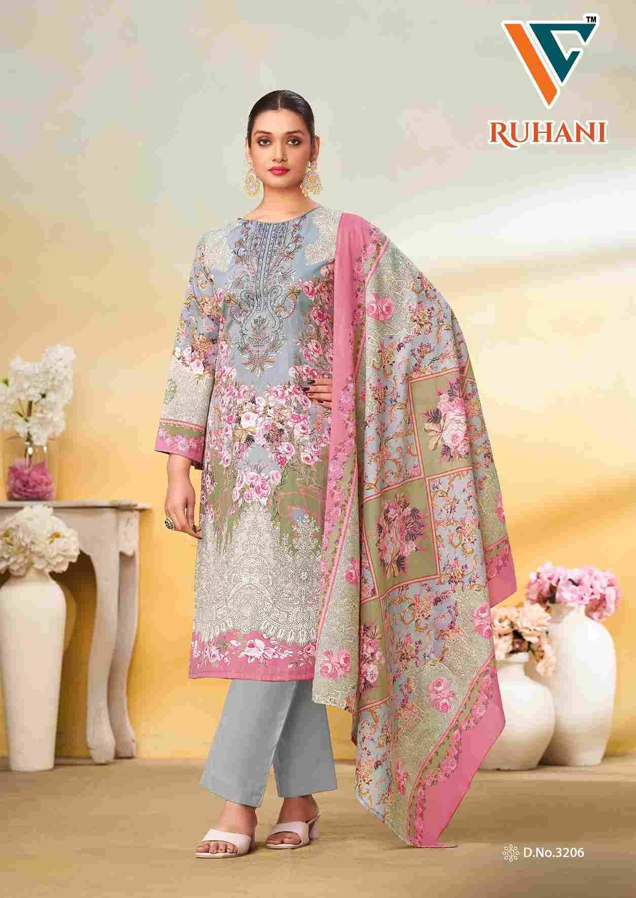 Ruhani Vol-32 By Vandana Creation 3201 To 3208 Series Beautiful Festive Suits Stylish Fancy Colorful Casual Wear & Ethnic Wear Cotton Print Dresses At Wholesale Price