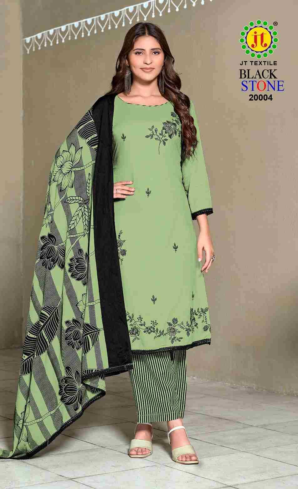 Black Stone Vol-20 By JT 20001 To 20005 Series Beautiful Festive Suits Colorful Stylish Fancy Casual Wear & Ethnic Wear Rayon Dresses At Wholesale Price