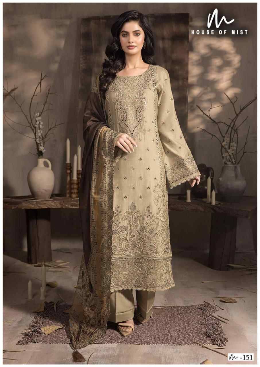 Ghazal Vol-16 By House Of Mist 151 To 156 Series Beautiful Pakistani Suits Colorful Stylish Fancy Casual Wear & Ethnic Wear Pure Cotton Print Dresses At Wholesale Price